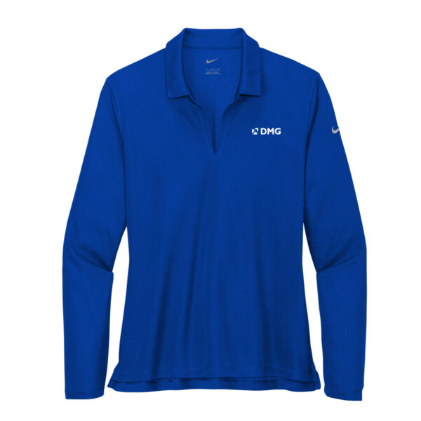 Nike Women's Dri-FIT Micro Pique 2.0 Long Sleeve Polo - Image 3